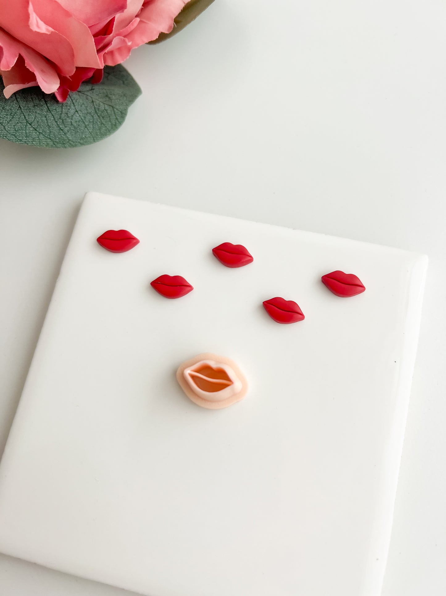 Lip Stud Clay Cutter | Lip Stud Polymer Clay Cutter for DIY Fun Earrings Kawaii Jewelry and Handmade Valentine's Accessories