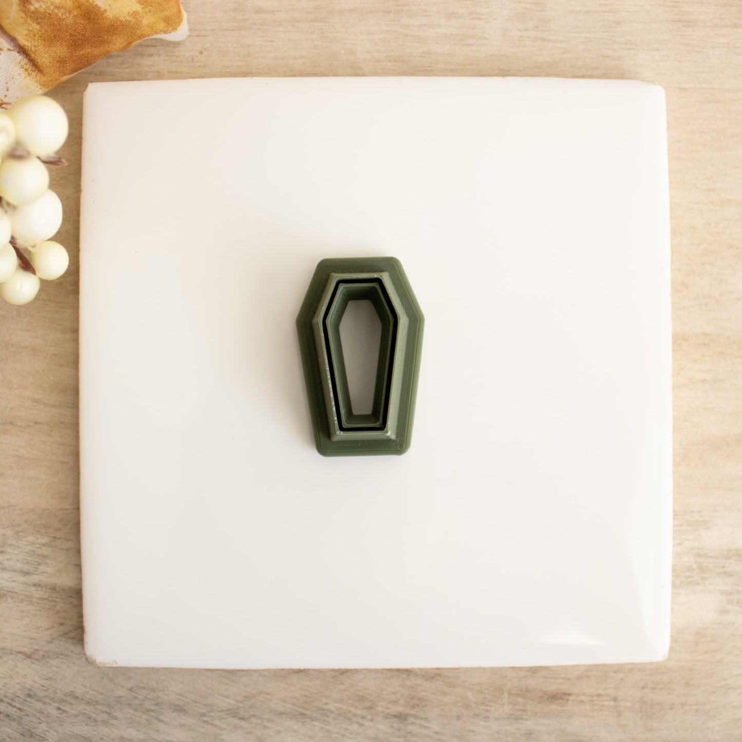 Coffin Clay Cutter | Coffin Shape Polymer Clay Cutter for DIY Halloween Earrings Gothic Jewelry and Spooky Handmade Accessories