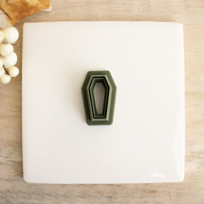 Coffin Clay Cutter | Coffin Shape Polymer Clay Cutter for DIY Halloween Earrings Gothic Jewelry and Spooky Handmade Accessories
