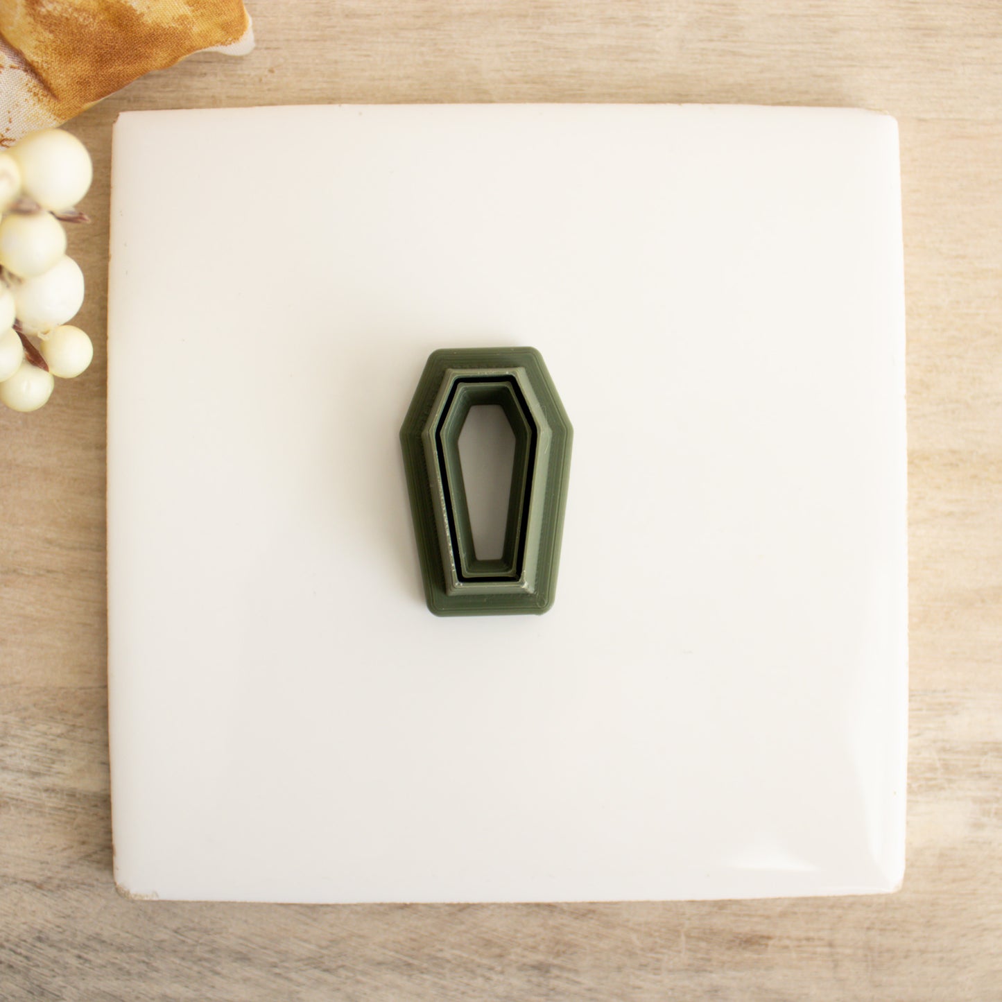 Coffin Clay Cutter | Coffin Shape Polymer Clay Cutter for DIY Halloween Earrings Gothic Jewelry and Spooky Handmade Accessories