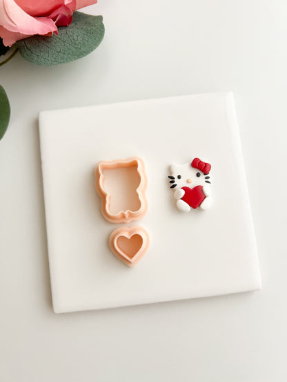 Hello Kitty Clay Cutter | Hello Kitty Polymer Clay Cutter for DIY Sanrio Earrings Cute Jewelry and Handmade Kawaii Accessories