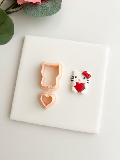 Hello Kitty Clay Cutter | Hello Kitty Polymer Clay Cutter for DIY Sanrio Earrings Cute Jewelry and Handmade Kawaii Accessories