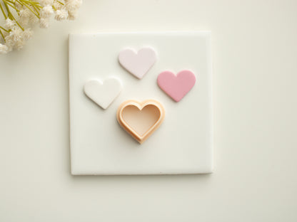 Heart Shape Set Clay Cutter | Heart Shape Polymer Clay Cutter Set for Valentine's Day Earrings DIY Romantic Jewelry and Wedding Crafts