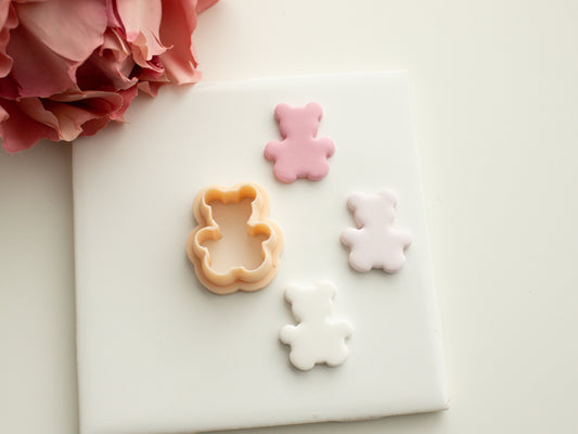 Teddy Bear Clay Cutter | Cute Bear Polymer Clay Cutter for DIY Earrings, Baby Gifts, and Crafts