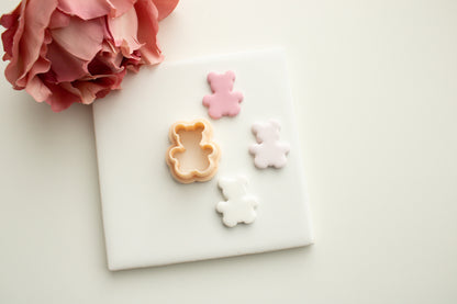 Teddy Bear Clay Cutter | Cute Bear Polymer Clay Cutter for DIY Earrings, Baby Gifts, and Crafts