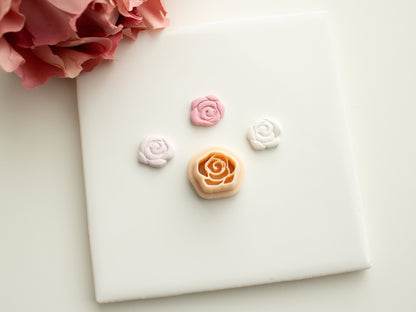 Rose Clay Cutter | Floral Rose Polymer Clay Cutter for DIY Earrings and Botanical Crafts
