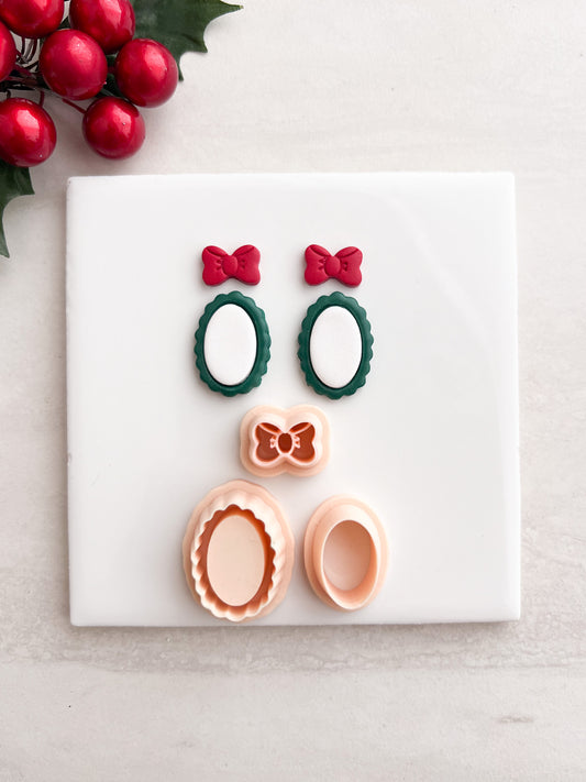 Portrait Dangle No. 1 Clay Cutter | Portrait Dangle No. 1 Polymer Clay Cutter for DIY Art Earrings Vintage Jewelry and Handmade Classic Accessories