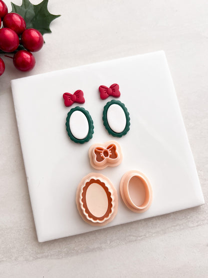 Portrait Dangle No. 1 Clay Cutter | Portrait Dangle No. 1 Polymer Clay Cutter for DIY Art Earrings Vintage Jewelry and Handmade Classic Accessories