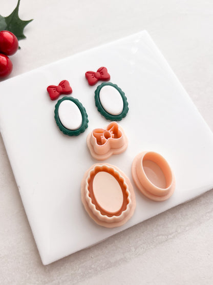Portrait Dangle No. 1 Clay Cutter | Portrait Dangle No. 1 Polymer Clay Cutter for DIY Art Earrings Vintage Jewelry and Handmade Classic Accessories