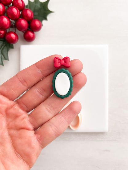 Portrait Dangle No. 1 Clay Cutter | Portrait Dangle No. 1 Polymer Clay Cutter for DIY Art Earrings Vintage Jewelry and Handmade Classic Accessories
