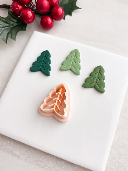 Norwegian Tree No. 1 Clay Cutter | Norwegian Tree Polymer Clay Cutter for DIY Scandinavian Earrings Festive Jewelry and Handmade Holiday Accessories