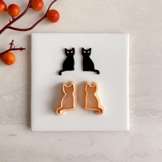 2025 Cat Shape | Cat Shape Spooky Polymer Clay Cutter Halloween Fall Animal Shapes