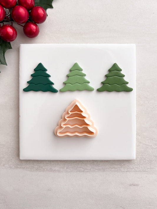 Tree No. 12 Clay Cutter | Tree No. 12 Polymer Clay Cutter for DIY Christmas Earrings Nature Jewelry and Handmade Seasonal Accessories
