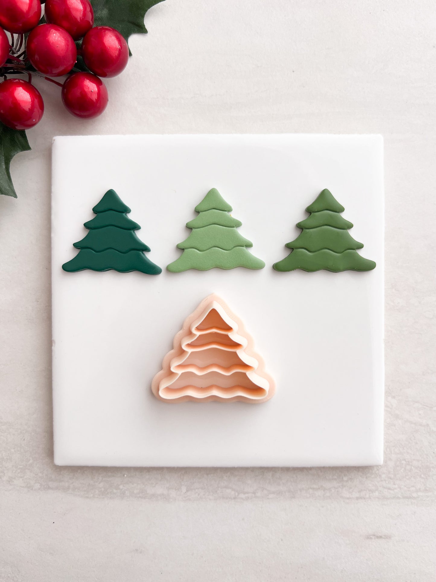 Tree No. 12 Clay Cutter | Tree No. 12 Polymer Clay Cutter for DIY Christmas Earrings Nature Jewelry and Handmade Seasonal Accessories