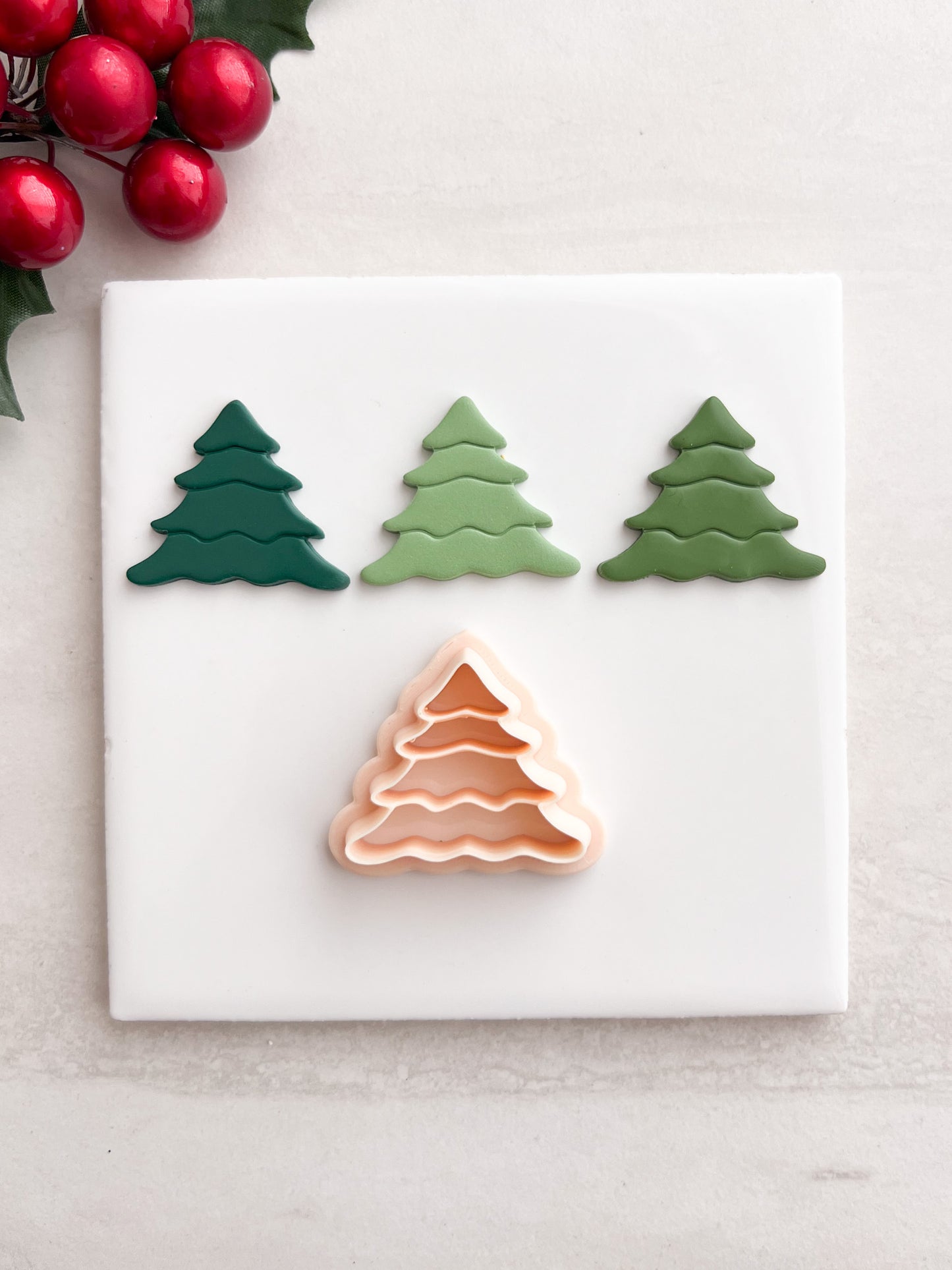 Tree No. 12 Clay Cutter | Tree No. 12 Polymer Clay Cutter for DIY Christmas Earrings Nature Jewelry and Handmade Seasonal Accessories