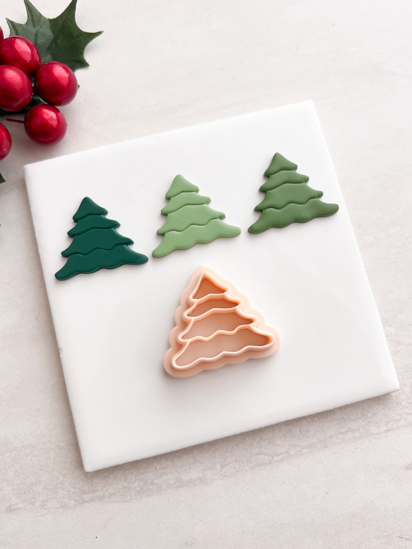 Tree No. 12 Clay Cutter | Tree No. 12 Polymer Clay Cutter for DIY Christmas Earrings Nature Jewelry and Handmade Seasonal Accessories