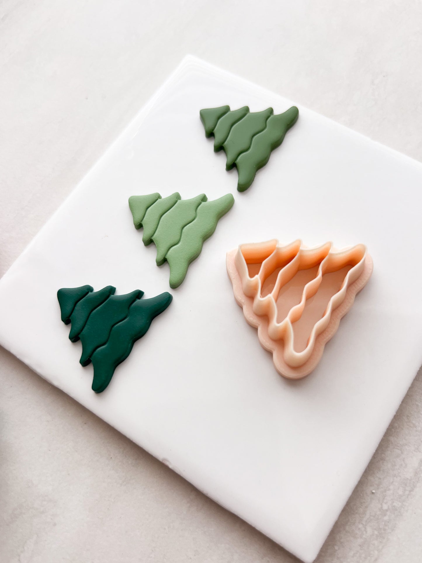 Tree No. 12 Clay Cutter | Tree No. 12 Polymer Clay Cutter for DIY Christmas Earrings Nature Jewelry and Handmade Seasonal Accessories