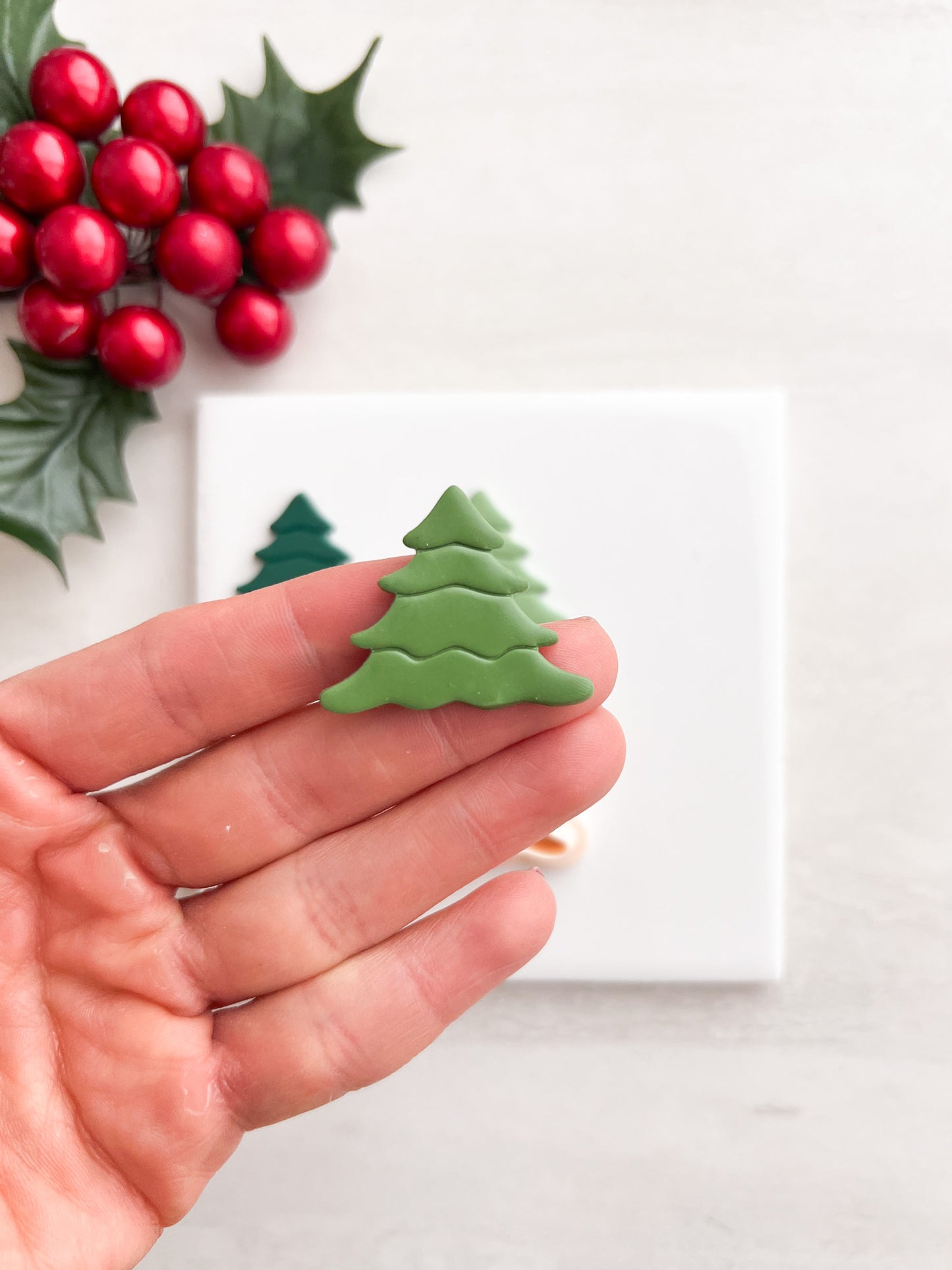 Tree No. 12 Clay Cutter | Tree No. 12 Polymer Clay Cutter for DIY Christmas Earrings Nature Jewelry and Handmade Seasonal Accessories