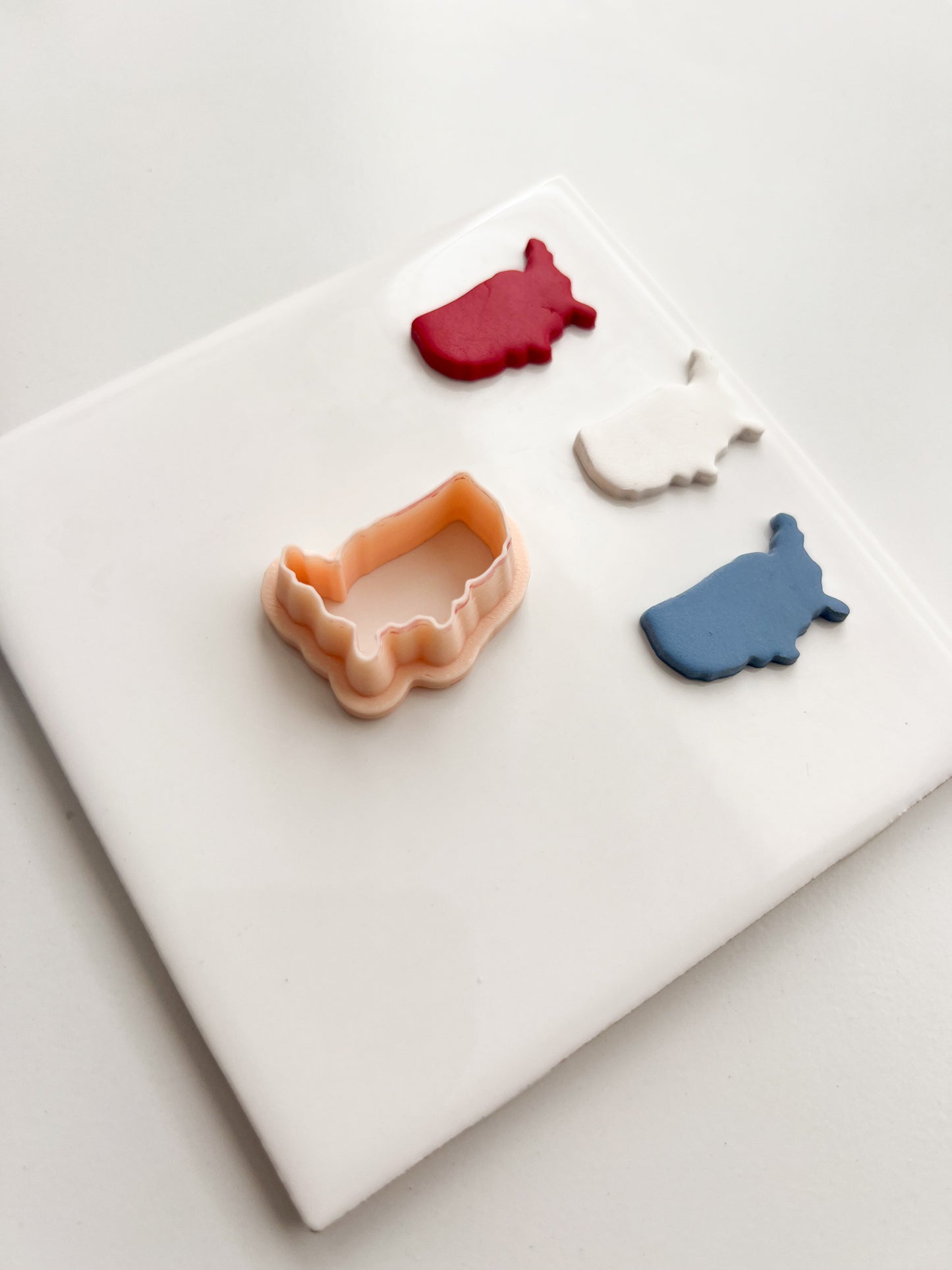 USA Outline Clay Cutter | USA Outline Polymer Clay Cutter for DIY American Earrings Fourth of July Jewelry and Handmade Patriotic Accessories