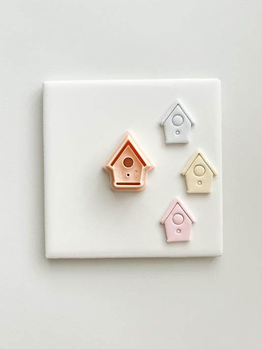Birdhouse No. 1 Clay Cutter | Birdhouse No. 1 Polymer Clay Cutter for DIY Spring Earrings Cute Home-Themed Jewelry and Handmade Fun Accessories