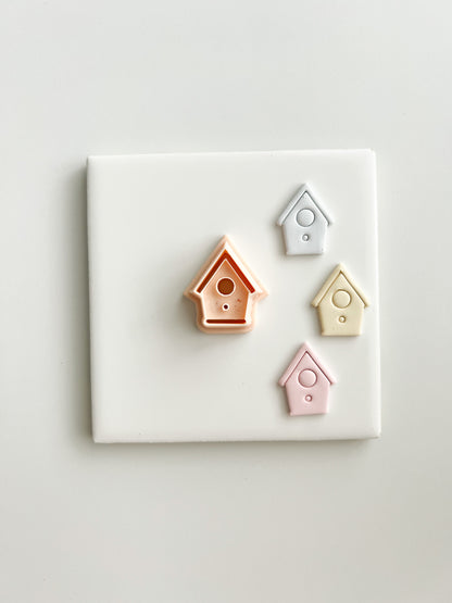 Birdhouse No. 1 Clay Cutter | Birdhouse No. 1 Polymer Clay Cutter for DIY Spring Earrings Cute Home-Themed Jewelry and Handmade Fun Accessories