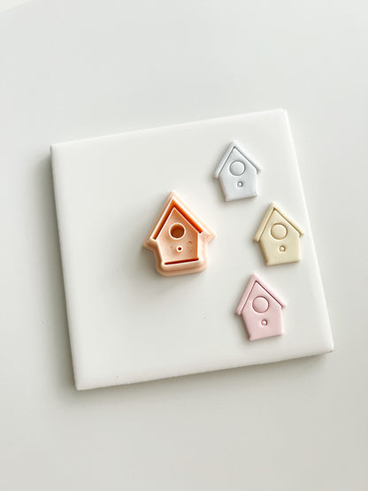 Birdhouse No. 1 Clay Cutter | Birdhouse No. 1 Polymer Clay Cutter for DIY Spring Earrings Cute Home-Themed Jewelry and Handmade Fun Accessories