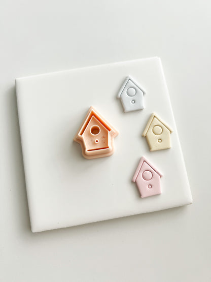 Birdhouse No. 1 Clay Cutter | Birdhouse No. 1 Polymer Clay Cutter for DIY Spring Earrings Cute Home-Themed Jewelry and Handmade Fun Accessories