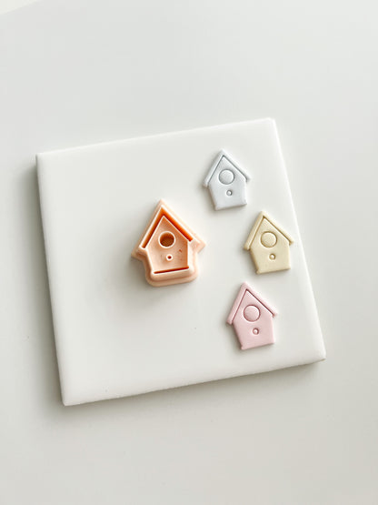 Birdhouse No. 1 Clay Cutter | Birdhouse No. 1 Polymer Clay Cutter for DIY Spring Earrings Cute Home-Themed Jewelry and Handmade Fun Accessories