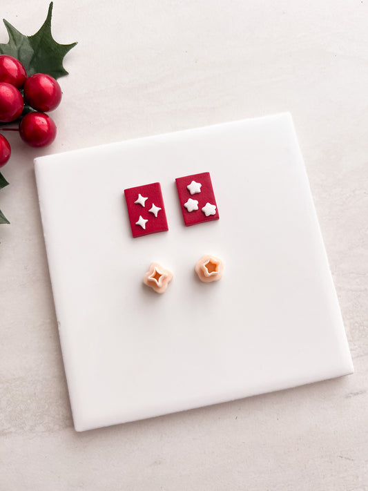 Micro Magic Sparkle and Star Clay Cutter Set | Micro Magic Sparkle and Star Polymer Clay Cutter Set for DIY Celestial Earrings Starry Jewelry and Handmade Space Accessories