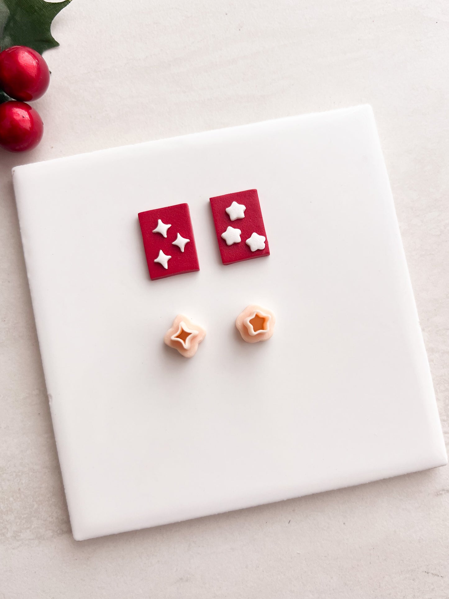 Micro Magic Sparkle and Star Clay Cutter Set | Micro Magic Sparkle and Star Polymer Clay Cutter Set for DIY Celestial Earrings Starry Jewelry and Handmade Space Accessories