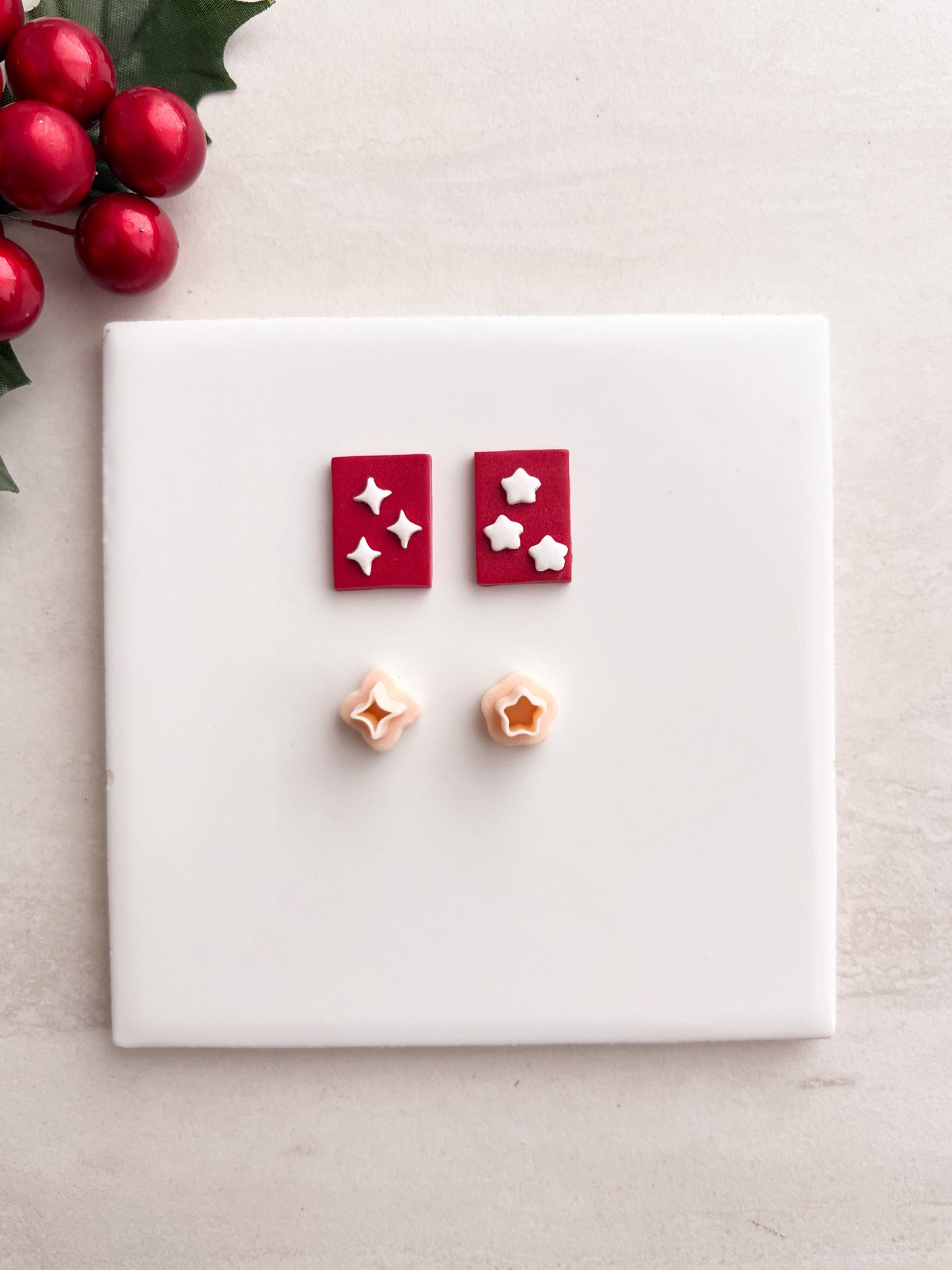 Micro Magic Sparkle and Star Clay Cutter Set | Micro Magic Sparkle and Star Polymer Clay Cutter Set for DIY Celestial Earrings Starry Jewelry and Handmade Space Accessories