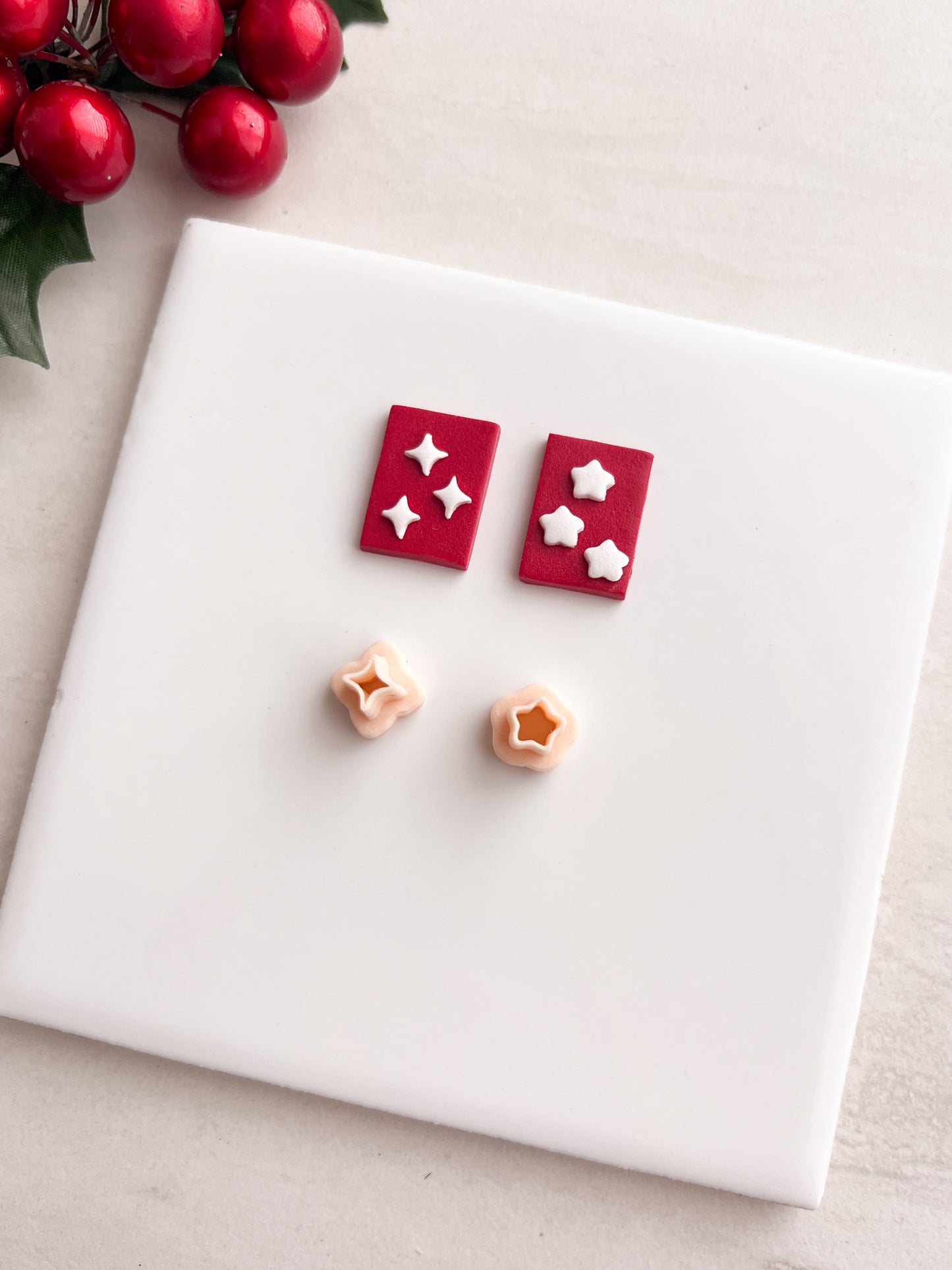 Micro Magic Sparkle and Star Clay Cutter Set | Micro Magic Sparkle and Star Polymer Clay Cutter Set for DIY Celestial Earrings Starry Jewelry and Handmade Space Accessories