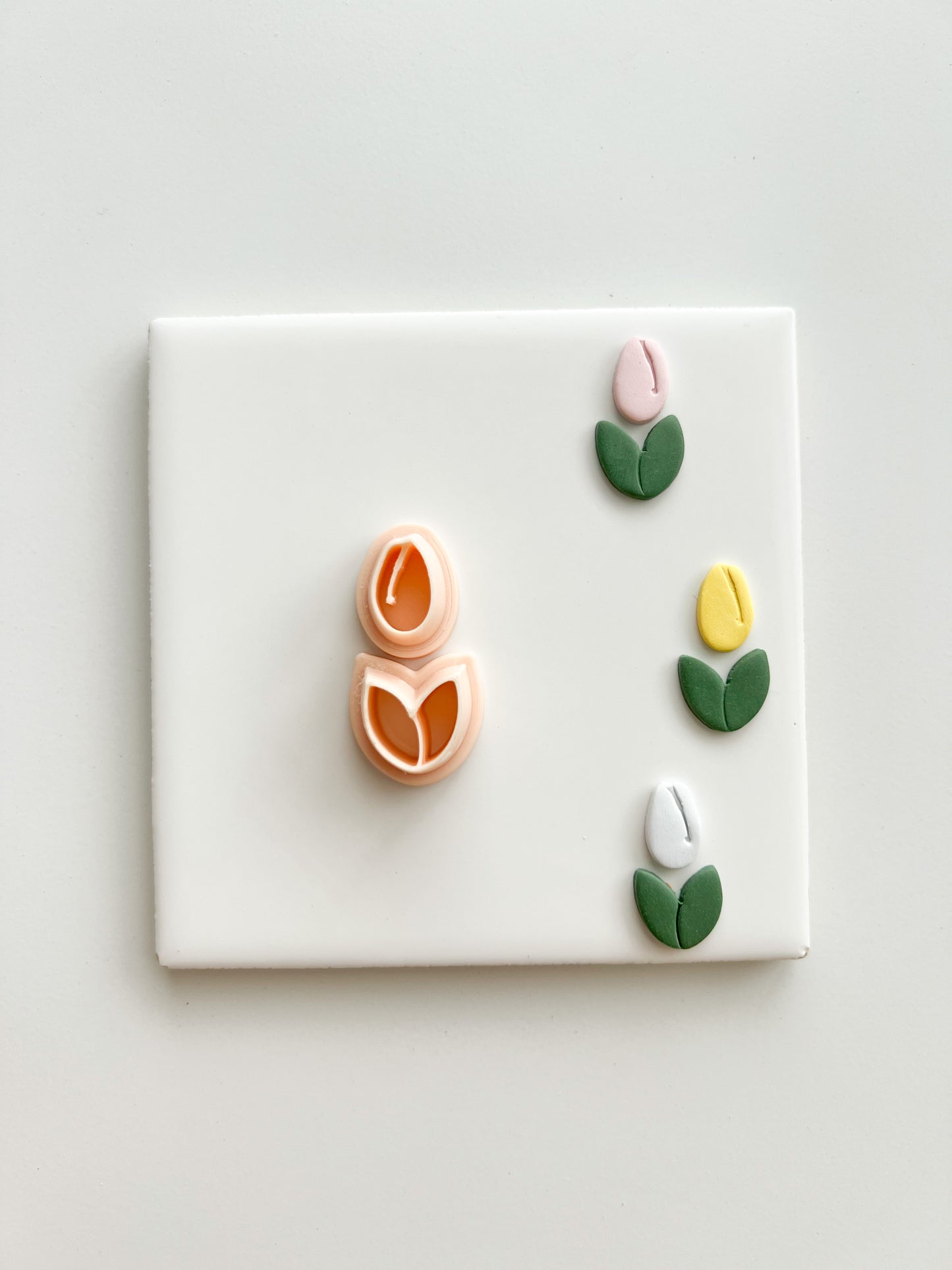 Tulip No. 5 Clay Cutter | Tulip No. 5 Polymer Clay Cutter for DIY Floral Earrings Spring-Themed Jewelry and Handmade Nature Accessories