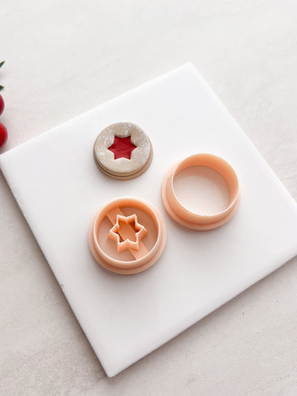 Snowflake Cookie No. 1 Clay Cutter | Snowflake Cookie No. 1 Polymer Clay Cutter for DIY Holiday Earrings Cookie-Themed Jewelry and Handmade Christmas Accessories