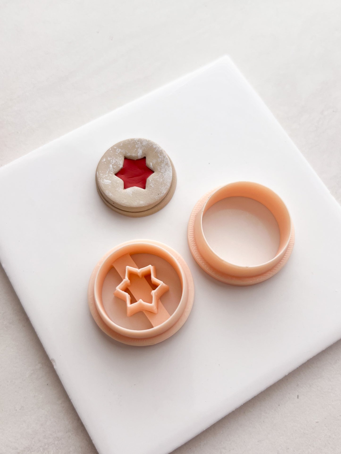 Snowflake Cookie No. 1 Clay Cutter | Snowflake Cookie No. 1 Polymer Clay Cutter for DIY Holiday Earrings Cookie-Themed Jewelry and Handmade Christmas Accessories