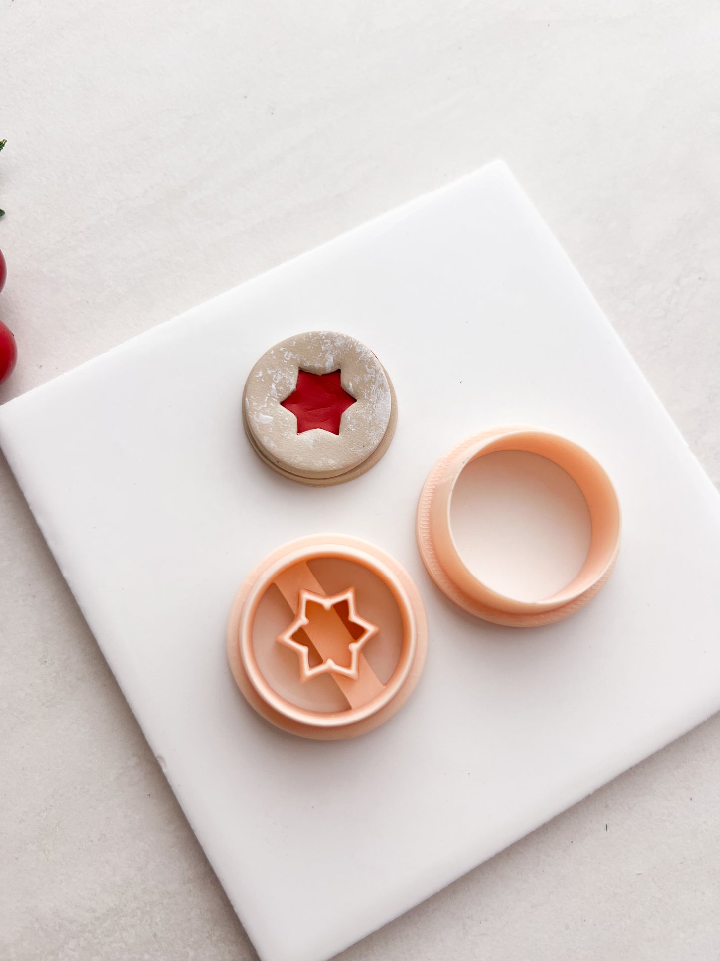 Snowflake Cookie No. 1 Clay Cutter | Snowflake Cookie No. 1 Polymer Clay Cutter for DIY Holiday Earrings Cookie-Themed Jewelry and Handmade Christmas Accessories
