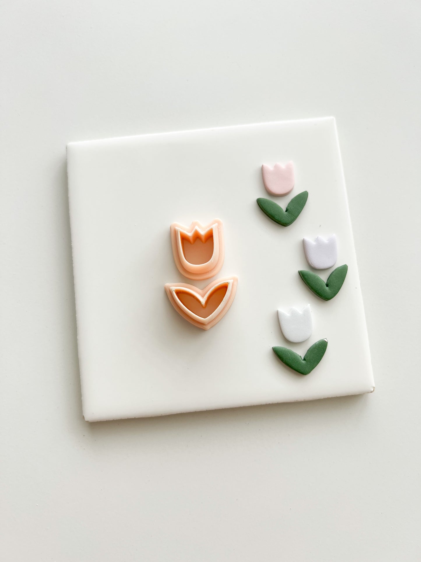 Tulip No. 4 Clay Cutter | Tulip No. 4 Polymer Clay Cutter for DIY Elegant Earrings Floral-Themed Jewelry and Handmade Spring Accessories