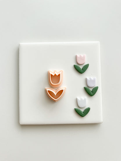 Tulip No. 4 Clay Cutter | Tulip No. 4 Polymer Clay Cutter for DIY Elegant Earrings Floral-Themed Jewelry and Handmade Spring Accessories