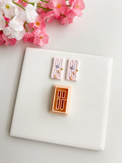 Door Cutter No. 2 Clay Cutter | Door Cutter No. 2 Polymer Clay Cutter for DIY Miniature Earrings Fantasy Jewelry and Handmade Architectural Accessories