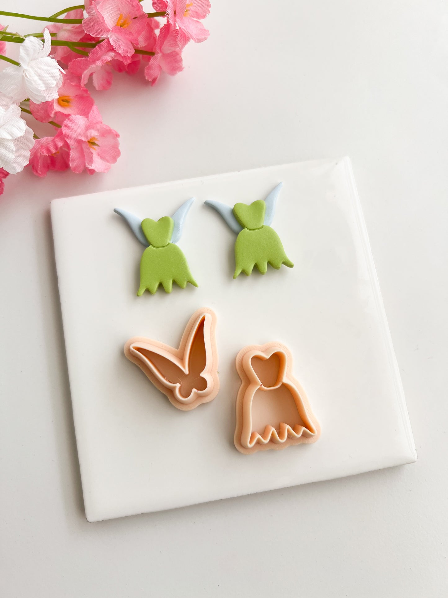 Tinkerbell Clay Cutter | Winged Fairy Polymer Clay Cutter for DIY Disney-Inspired Earrings Asian-Themed Jewelry and Handmade Accessories