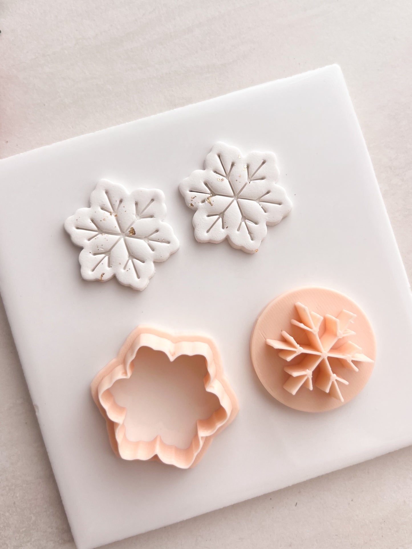 Snowflake No. 11 Clay Cutter | Snowflake No. 11 Polymer Clay Cutter for DIY Winter Earrings Festive Jewelry and Handmade Holiday Accessories