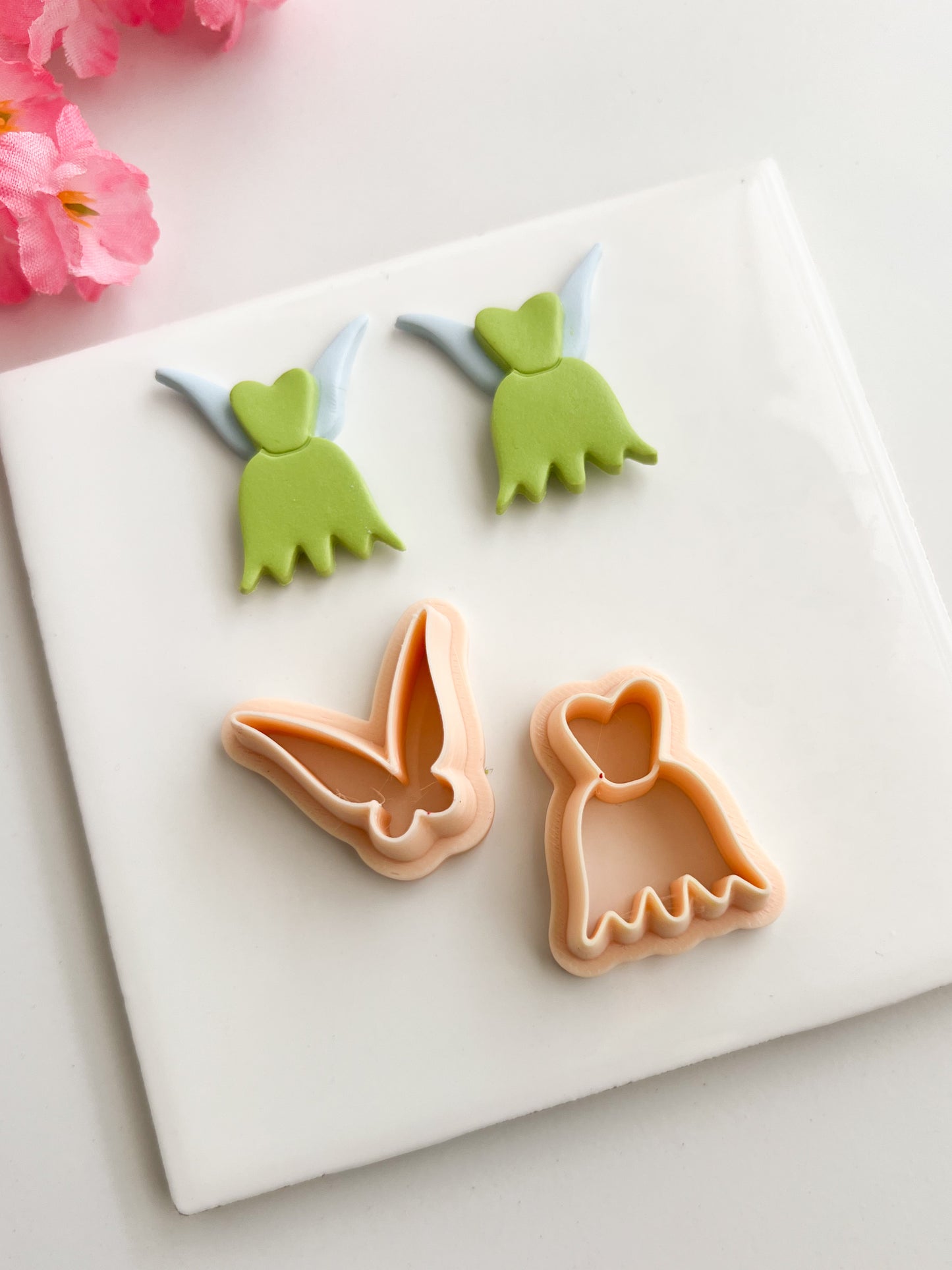 Tinkerbell Clay Cutter | Winged Fairy Polymer Clay Cutter for DIY Disney-Inspired Earrings Asian-Themed Jewelry and Handmade Accessories