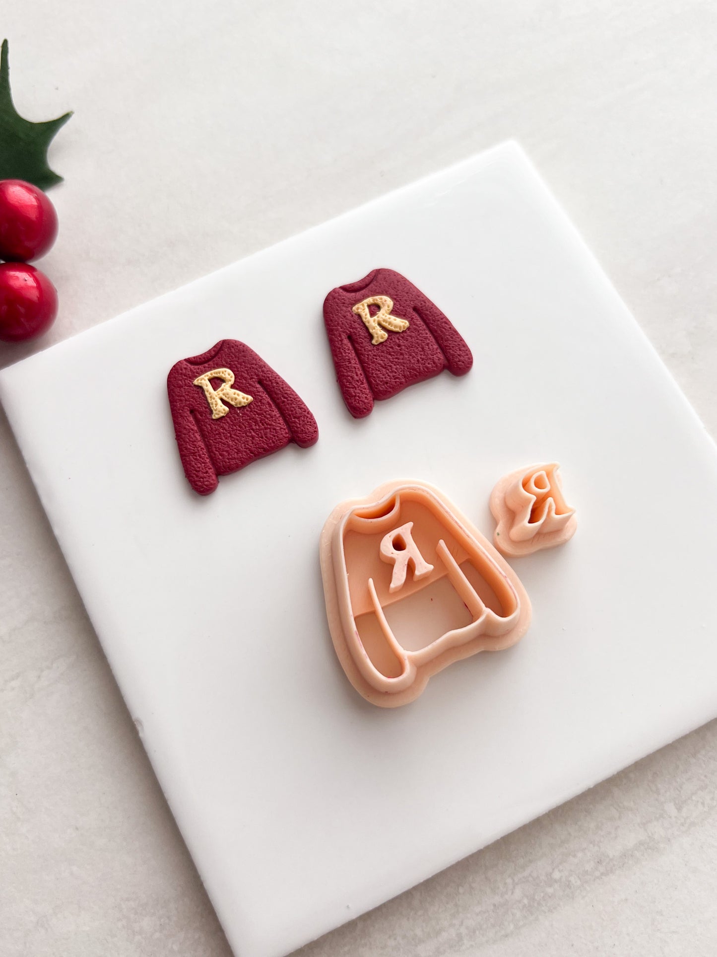 Ron Sweater Clay Cutters | Ron Sweater Polymer Clay Cutter for DIY Wizard-Themed Earrings Cozy Jewelry and Handmade Harry Potter Accessories