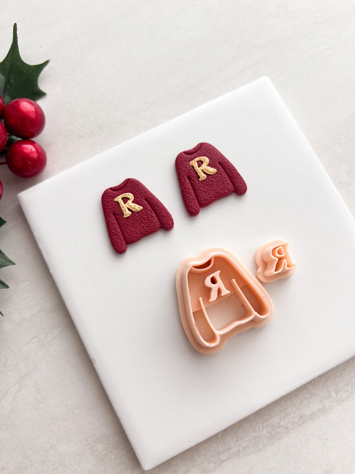 Ron Sweater Clay Cutters | Ron Sweater Polymer Clay Cutter for DIY Wizard-Themed Earrings Cozy Jewelry and Handmade Harry Potter Accessories