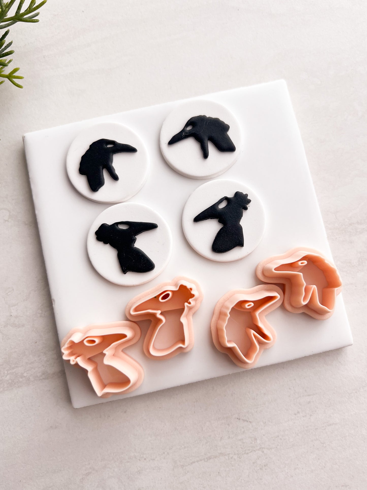 Beetlejuice Masks Clay Cutter | Beetlejuice Masks Polymer Clay Cutter for DIY Halloween Earrings Movie-Themed Jewelry and Handmade Spooky Accessories