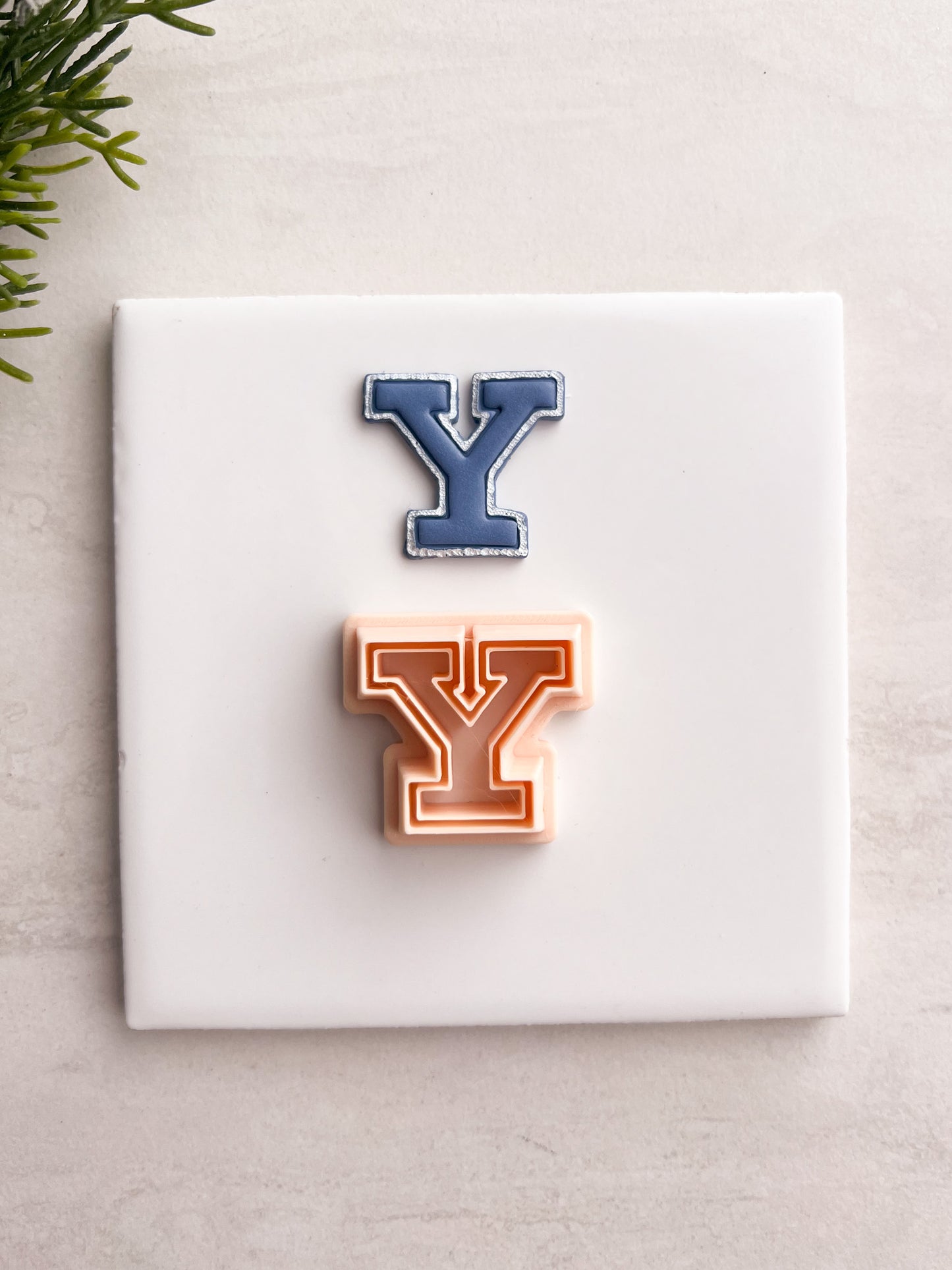Yale Letter Gilmore Girl Clay Cutter | Yale Letter Polymer Clay Cutter for DIY College-Themed Earrings Nostalgic Jewelry and Handmade Pop Culture Accessories