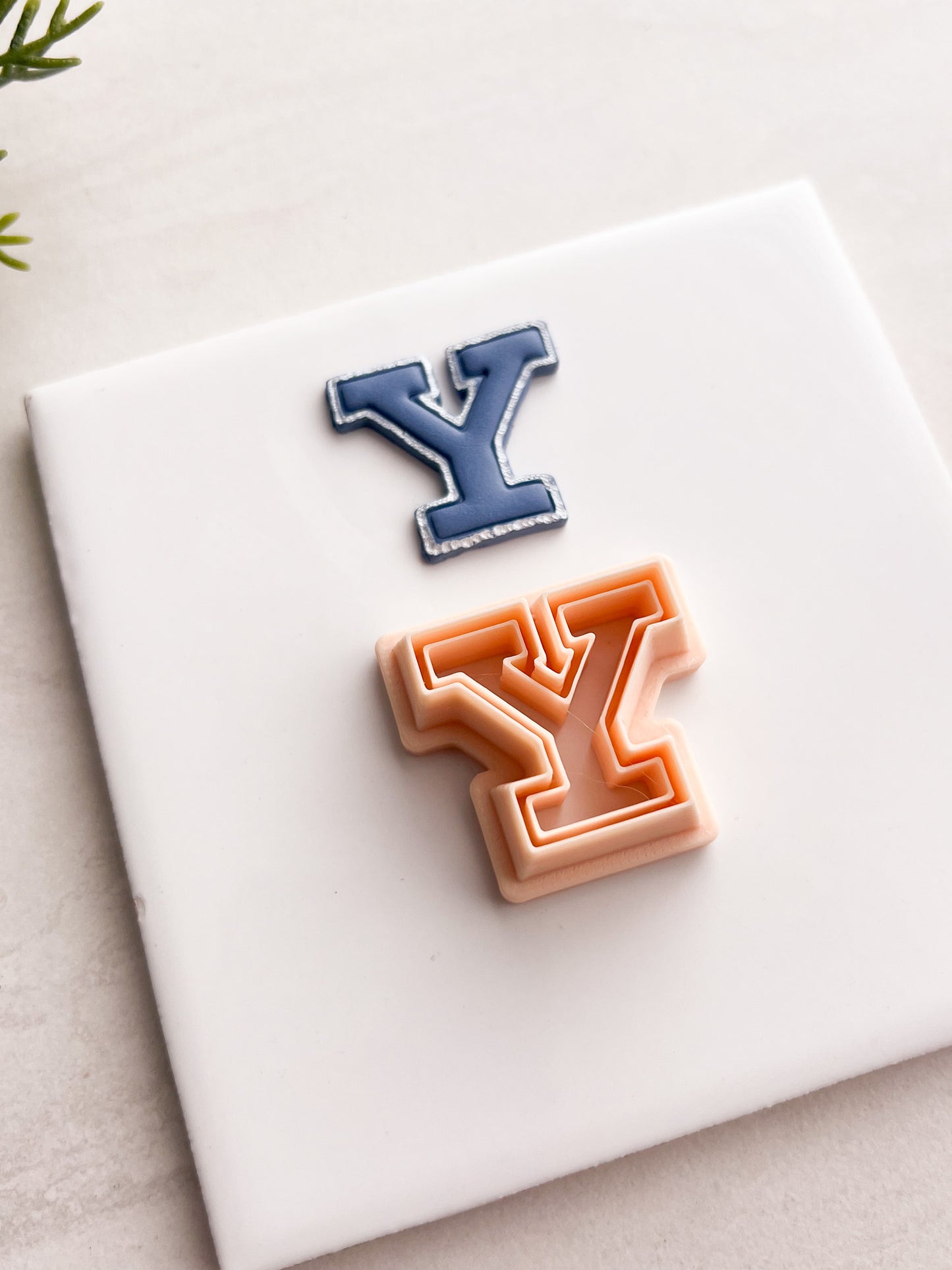 Yale Letter Gilmore Girl Clay Cutter | Yale Letter Polymer Clay Cutter for DIY College-Themed Earrings Nostalgic Jewelry and Handmade Pop Culture Accessories