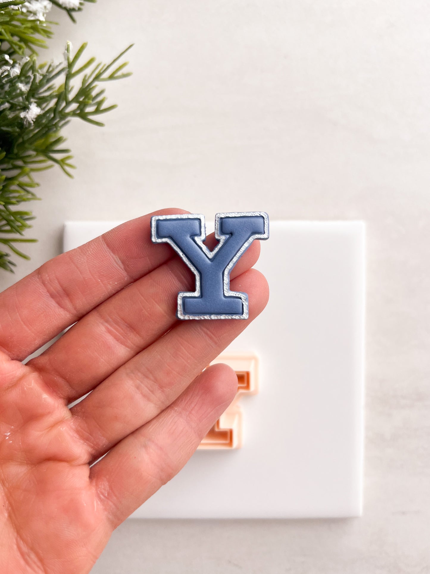 Yale Letter Gilmore Girl Clay Cutter | Yale Letter Polymer Clay Cutter for DIY College-Themed Earrings Nostalgic Jewelry and Handmade Pop Culture Accessories