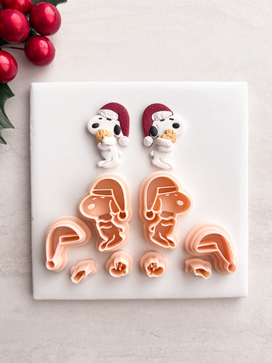 Snoopy and Woodstock Clay Cutter | Snoopy and Woodstock Polymer Clay Cutter for DIY Cartoon Earrings Friendship-Themed Jewelry and Handmade Cute Accessories