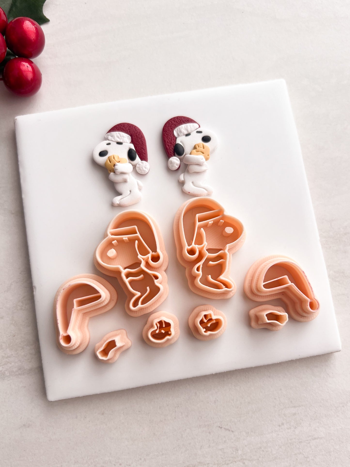 Snoopy and Woodstock Clay Cutter | Snoopy and Woodstock Polymer Clay Cutter for DIY Cartoon Earrings Friendship-Themed Jewelry and Handmade Cute Accessories